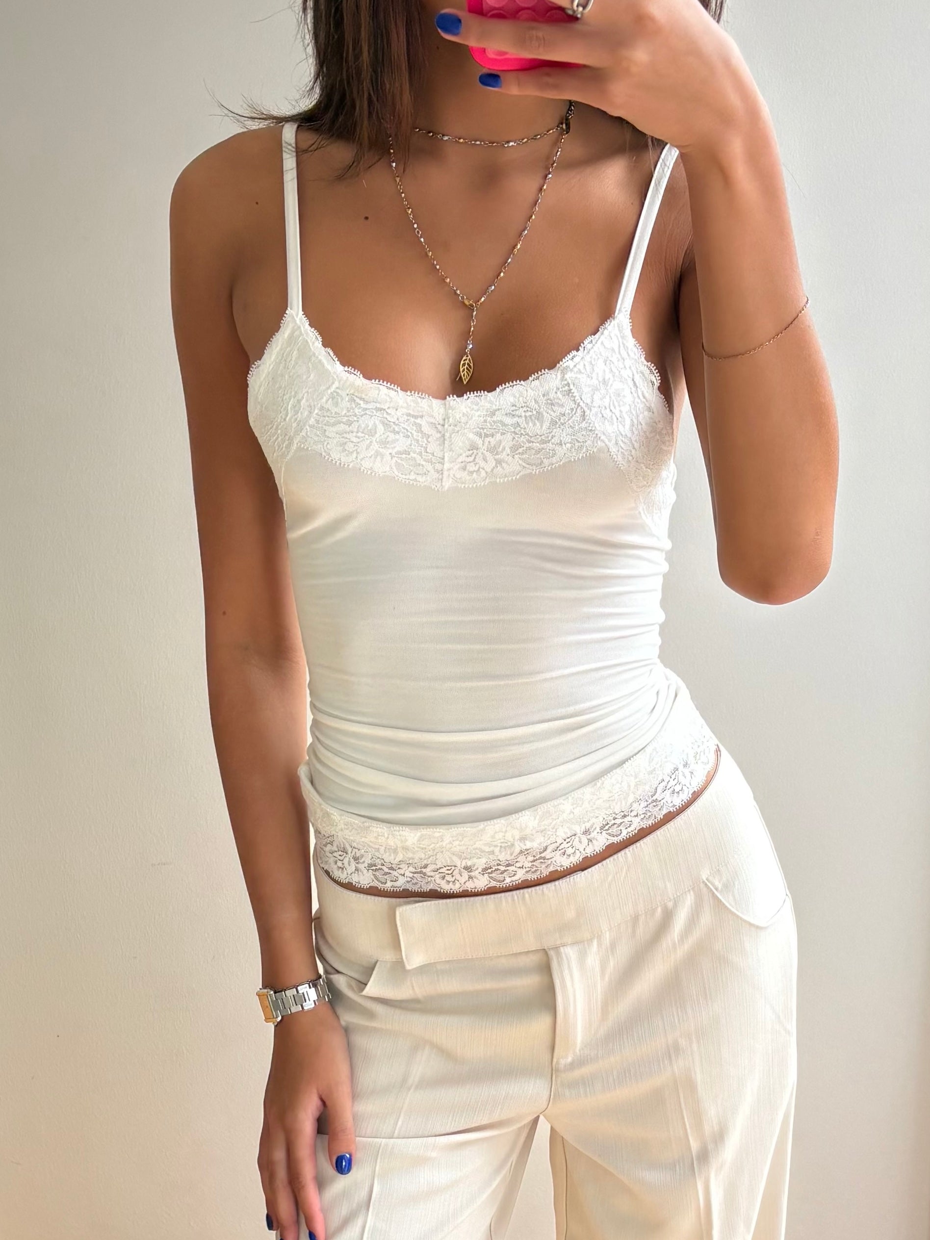Hildur Lace Cami Top - Somerset